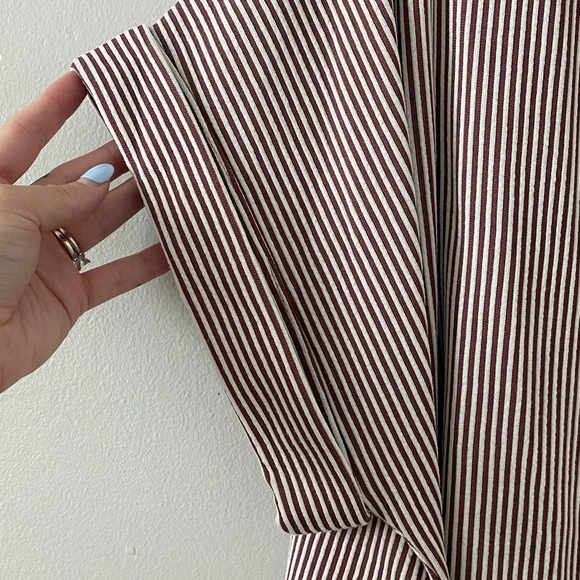 Express Pink and White Striped Blouse - Picture 5 of 6